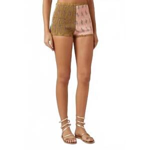 NEW BOTEH lucent shirred hotpant short in rose glow